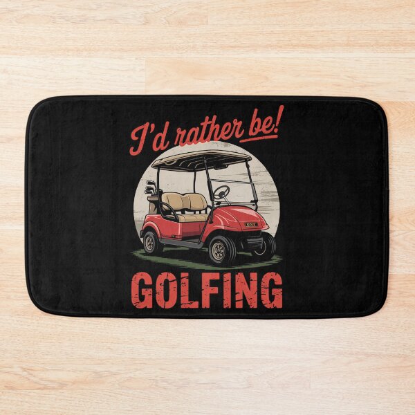 Item preview, I_d Rather Be Golfing Golf Cart designed and sold by blueyeeti.