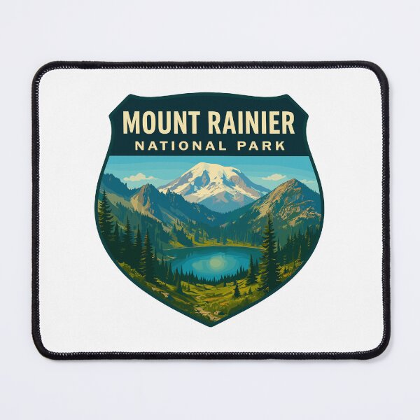 Item preview, Mount Rainier National Park Retro Sticker designed and sold by Ismeal Von.