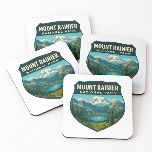 Item preview, Mount Rainier National Park Retro Sticker designed and sold by Ismeal Von.