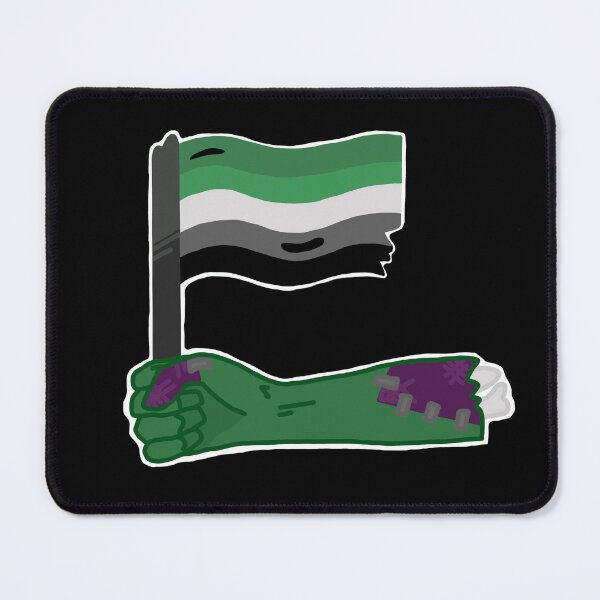 Item preview, aromantic zombie pride flag designed and sold by WhatAFun-Gi.