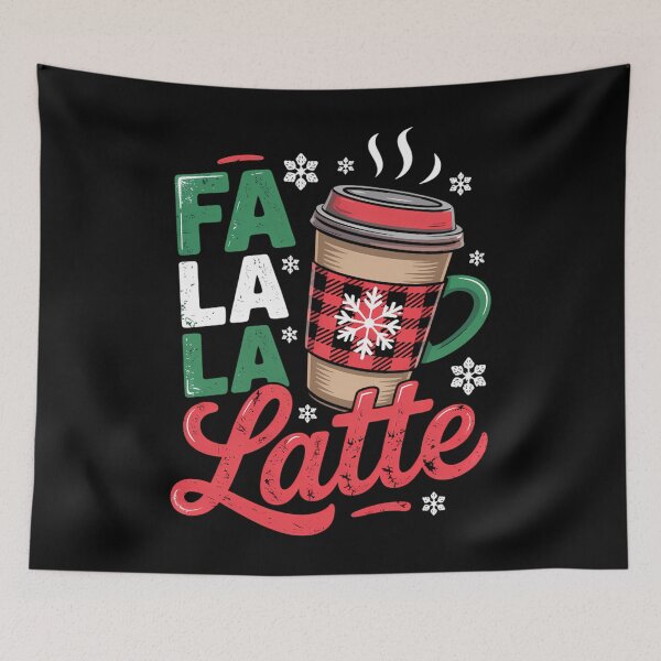 Item preview, Latte Christmas Coffee Xmas designed and sold by blueyeeti.