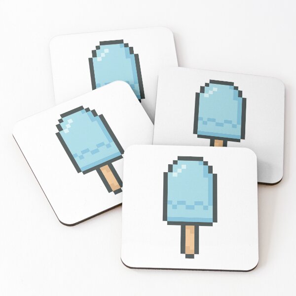Item preview, Pixel Blue Popsicle – Cute Retro 8-Bit Summer Design designed and sold by AddictiveDesign.
