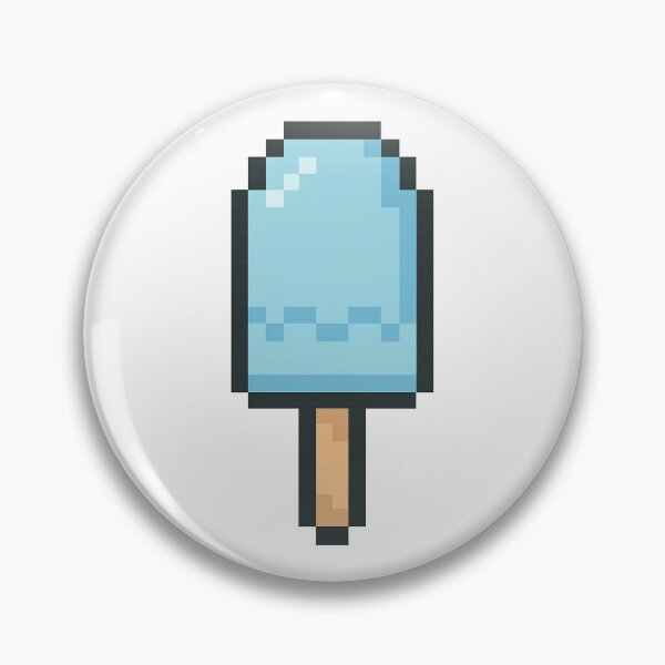 Item preview, Pixel Blue Popsicle – Cute Retro 8-Bit Summer Design designed and sold by AddictiveDesign.