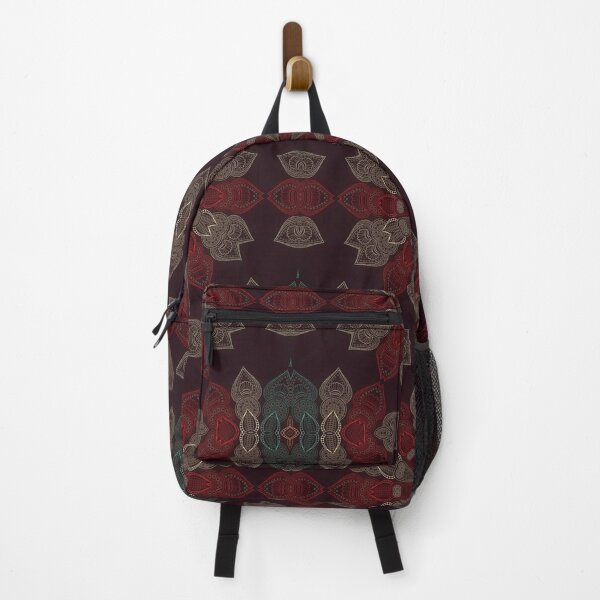 Item preview, Intricate Red and White Floral Mandala Pattern - Bohemian Zen Geometric Art designed and sold by Abaseen.