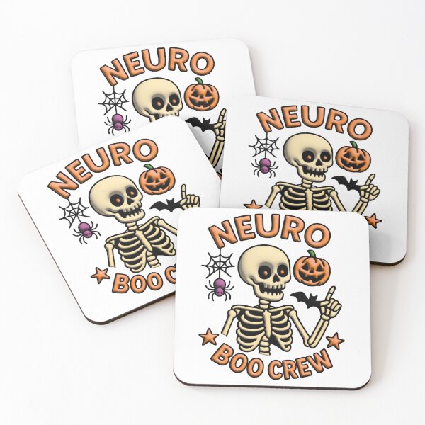 Item preview, Neuro Boo Crew – Halloween Skeleton Design designed and sold by Marcite.
