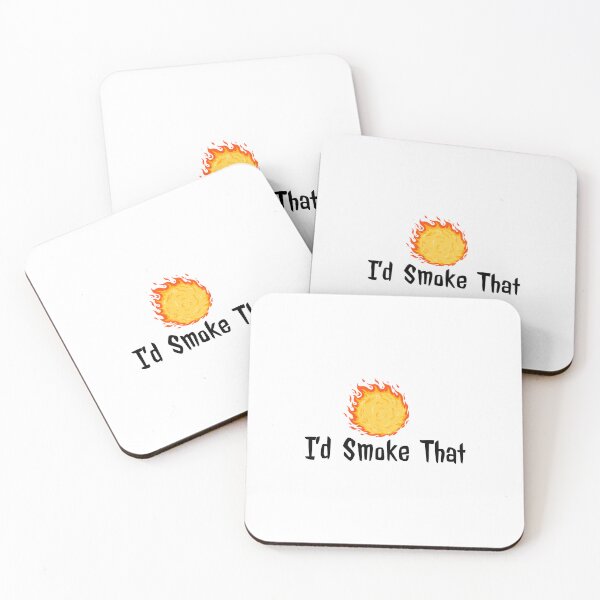 Item preview, I’d Smoke That – BBQ Fire Edition LIGHT BACKGROUND designed and sold by CARPIO Creations.