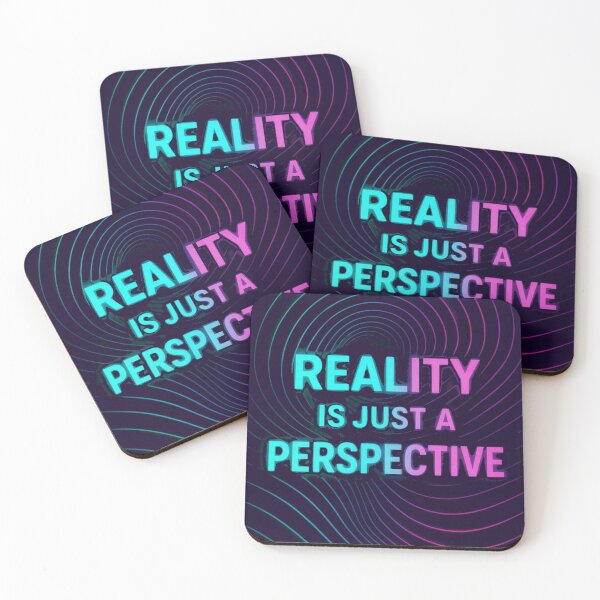 Item preview, Reality Is Just a Perspective T-Shirt | Optical Illusion 3D Tunnel Neon Design | Trippy Geometric Art designed and sold by KDesignCrafts.
