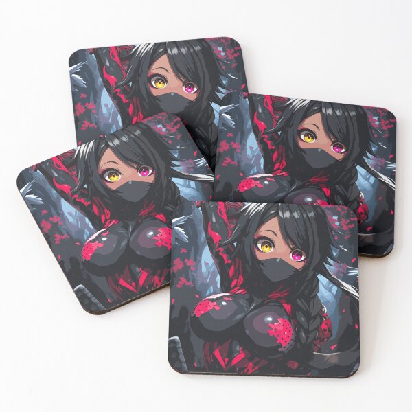 Item preview, Hot anime ninja girl in the woods designed and sold by Senpaiwaves.