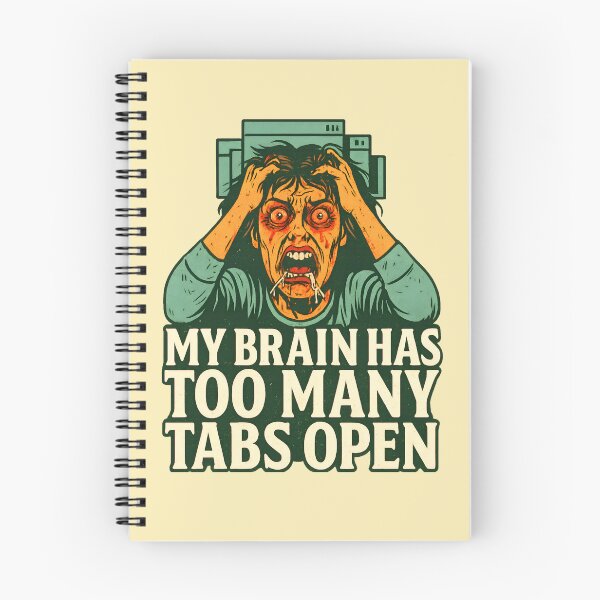 Item preview, My Brain Has Too Many Tabs Open designed and sold by stickerwicker.