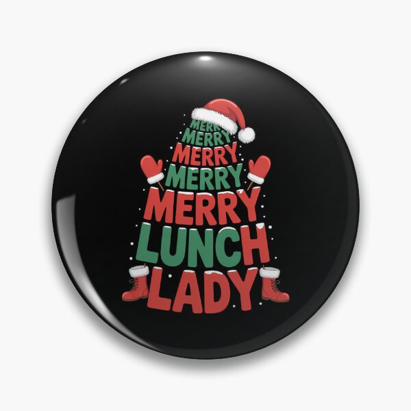 Item preview, Merry Santa Christmas Tree Cafeteria Worker designed and sold by CookWorldLaughs.