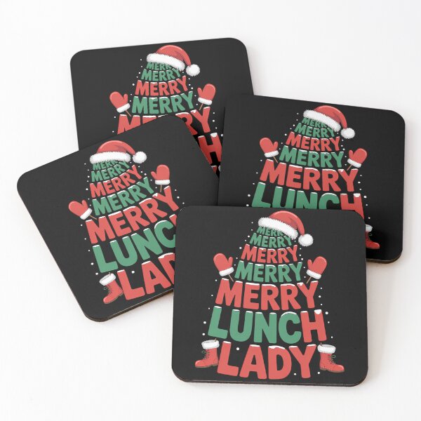 Item preview, Merry Santa Christmas Tree Cafeteria Worker designed and sold by CookWorldLaughs.