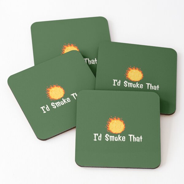 Item preview, I’d Smoke That – BBQ Fire Edition DARK BACKGROUND designed and sold by CARPIO Creations.