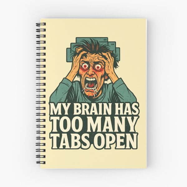 Item preview, My Brain Has Too Many Tabs Open designed and sold by stickerwicker.