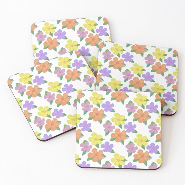 Item preview, Pastel Harmony Yellow and Lilac Floral Pattern designed and sold by MNX.