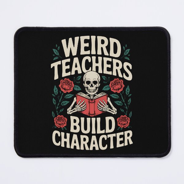 Item preview, Weird Teachers Build Character Skeleton Book Halloween designed and sold by BakeryDozen.