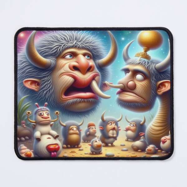 Item preview, Cosmic Creatures Gathering – surreal beings in starlit ritual & dreamy desert vibes designed and sold by FotoworldEdel.