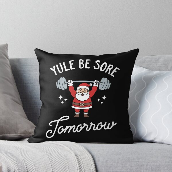 Item preview, Yule Be Sore Tomorrow - Funny Santa Gym Christmas Fitness Pun Design designed and sold by Brogress Project.