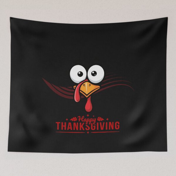 Item preview, Happy Thanksgiving Turkey — Bold Festive Design for Dark Backgrounds designed and sold by Kindloom.