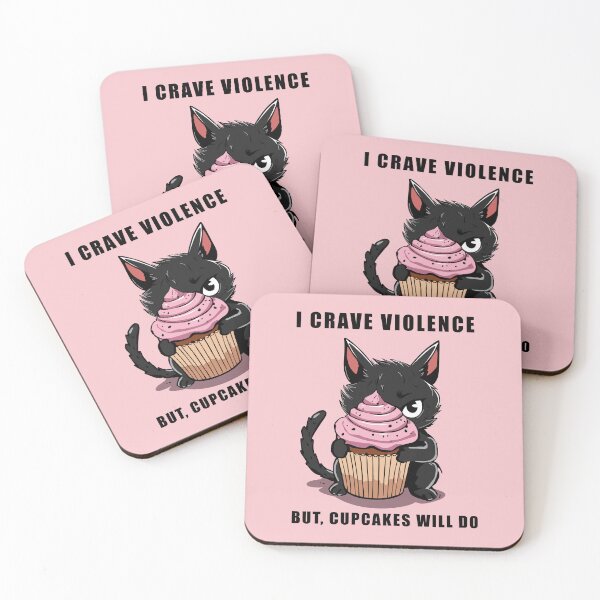 Item preview, I crave violence but, cupcakes will do designed and sold by witchlingart.