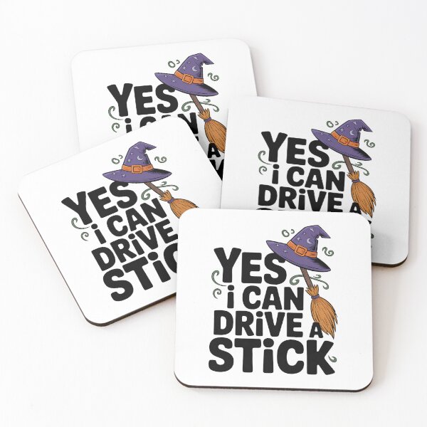 Item preview, Yes I Can Drive A Stick Funny Halloween Spooky Witch designed and sold by BakeryDozen.