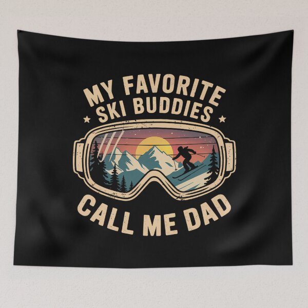 Item preview, My Favorite Ski Buddies Call Me Dad Skier Skiing Lovers designed and sold by CookWorldLaughs.