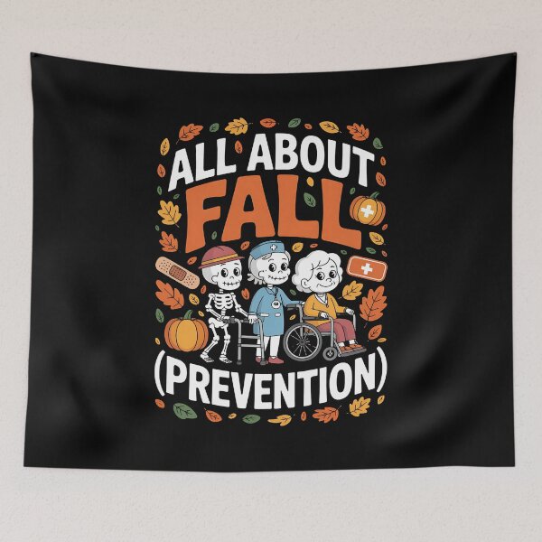 Item preview, All About Fall Prevention Halloween Nurse Physical Therapy designed and sold by BakeryDozen.