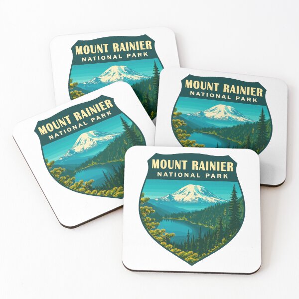 Item preview, Mount Rainier National Park Retro Sticker designed and sold by Ismeal Von.