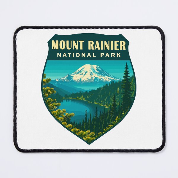 Item preview, Mount Rainier National Park Retro Sticker designed and sold by Ismeal Von.