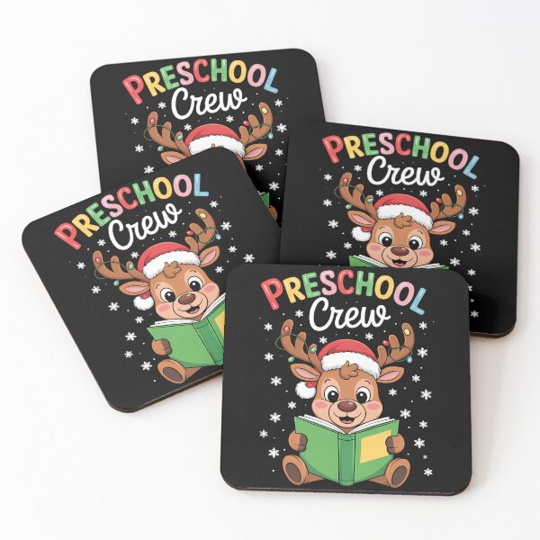 Item preview, Preschool Crew Xmas Funny Reindeer Teacher Student Christmas designed and sold by CookWorldLaughs.