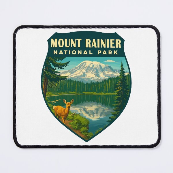 Item preview, Mount Rainier National Park Retro Sticker designed and sold by Ismeal Von.