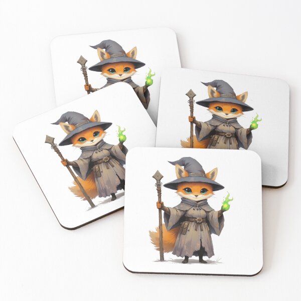 Item preview, Fox Wizard – Cute Fantasy Mage Illustration designed and sold by DiceWay.