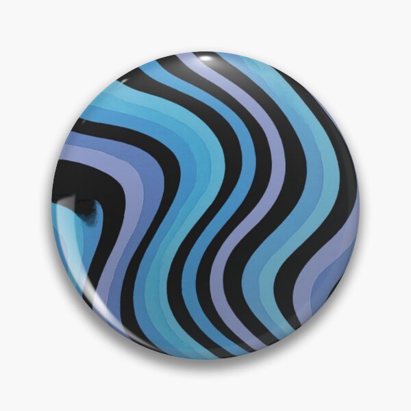 Item preview, Blue Wave Abstract Line Art T-Shirt | Retro Wavy Pattern Tee | Trippy Optical Illusion Aesthetic | Modern Minimalist Geometric Design designed and sold by KDesignCrafts.