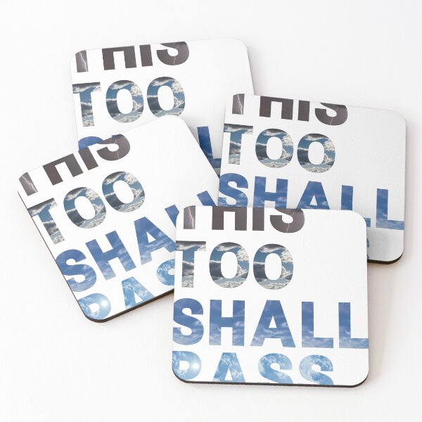 Item preview, This Too Shall Pass – Storm to Sunshine Motivational Quote Design designed and sold by Pokah79.