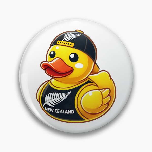 Item preview, Kiwi Rubber Duck – New Zealand Pride Duckie designed and sold by headpossum.