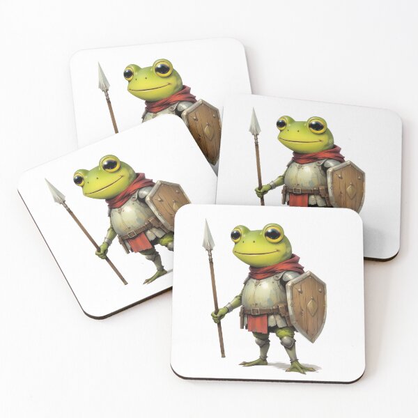 Item preview, Frog Knight – Cute Fantasy Warrior designed and sold by DiceWay.
