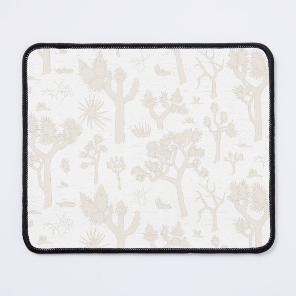 Item preview, Joshua Tree desert landscape in mother of pearl on white – soft design for bed linen & pillows designed and sold by colorofmagic.