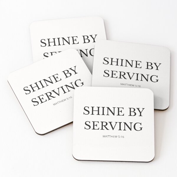 Item preview, SHINE BY SERVING – Christian Faith Design designed and sold by Illustrated Faith.