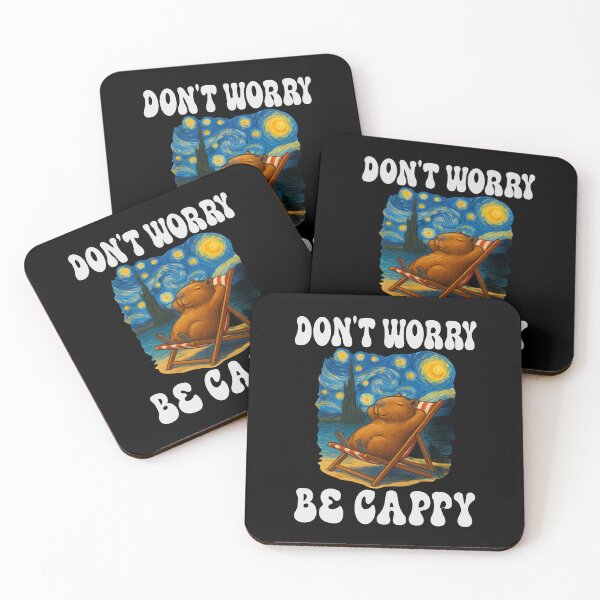 Item preview, Don't Worry Be Cappy – Funny Capybara designed and sold by Colorfulman.