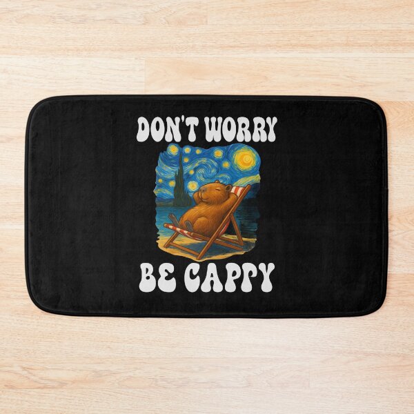 Item preview, Don't Worry Be Cappy – Funny Capybara designed and sold by Colorfulman.