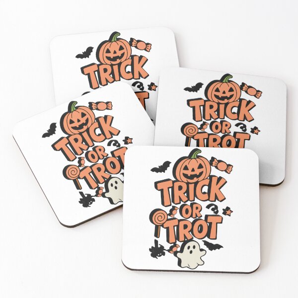 Item preview, Trick or Trot – Cute Halloween Pumpkin and Ghost Design designed and sold by Marcite.