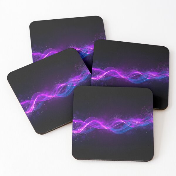 Item preview, Abstract Neon Lightwave on Black Background designed and sold by Neural Dream.