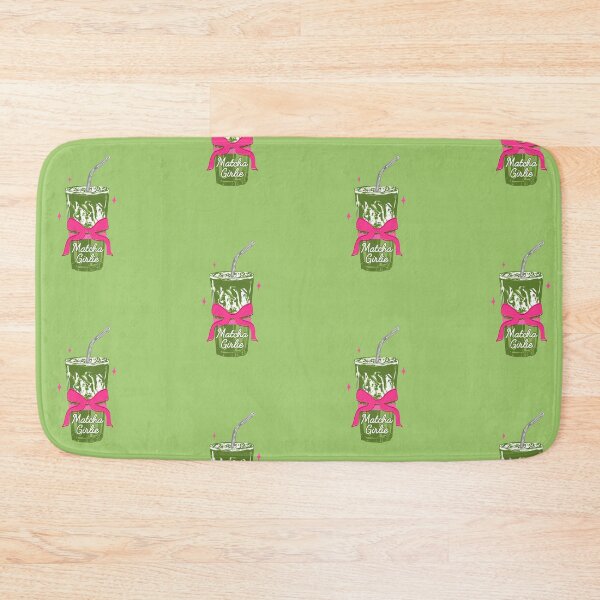 Item preview, Pink Bows Matcha – Girly Vintage Illustration designed and sold by MaiZephyr.