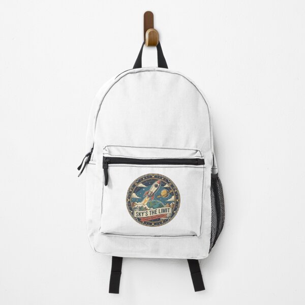Item preview, Sky’s the Limit | Retro Rocket Badge designed and sold by DailyVibesMerch.