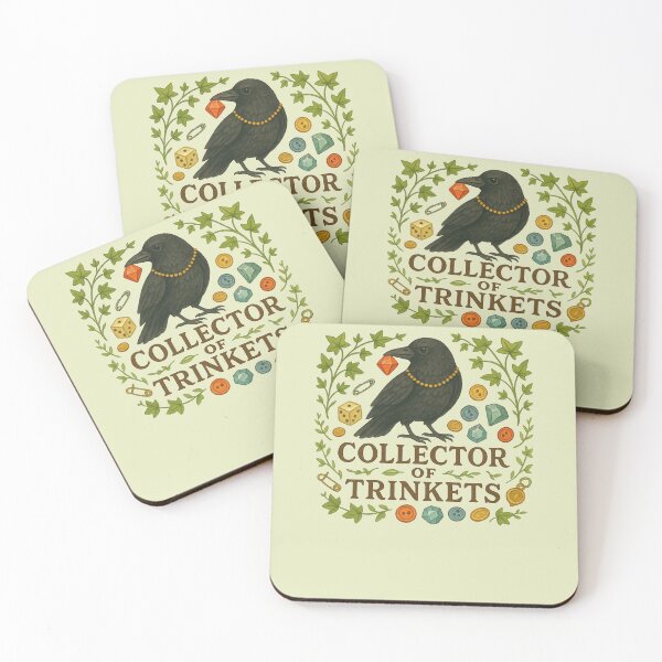 Item preview, Collector of Trinkets – Crow and Curiosities Design designed and sold by FrictionMaxxing.