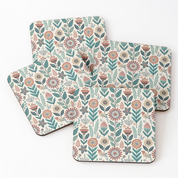 Item preview,  Folk Flowers designed and sold by Shuga-Design.
