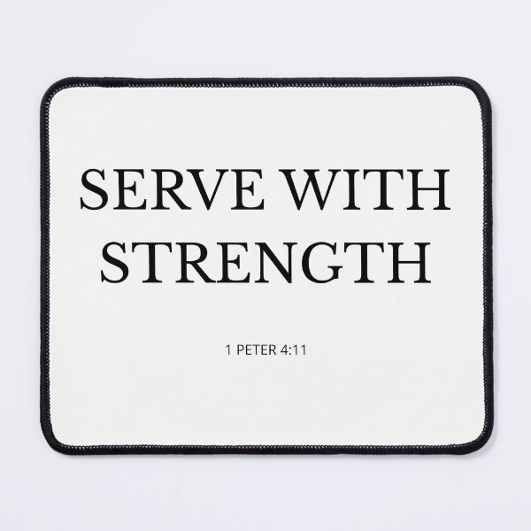 Item preview, SERVE WITH STRENGTH – Christian Faith Design designed and sold by Illustrated Faith.