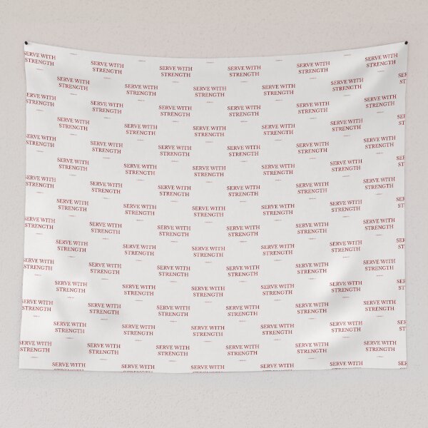 Item preview, SERVE WITH STRENGTH – Christian Faith Design designed and sold by Illustrated Faith.