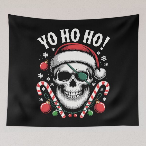 Item preview, Santa Skull Pirate Christmas Jolly Party Xmas designed and sold by DoorwayThreads.