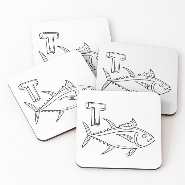 Item preview, An illustration of letter T stands for Tuna designed and sold by rasagamastore.