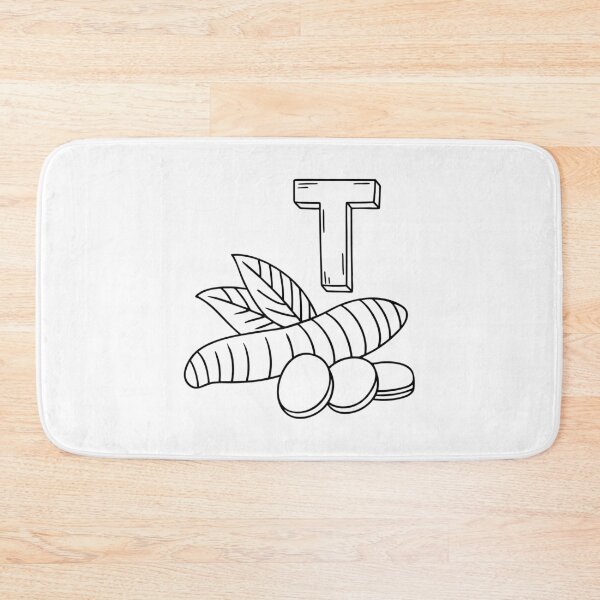 Item preview, An illustration of letter T stands for Turmeric designed and sold by rasagamastore.